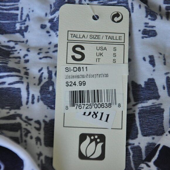 2/$10 Jon & Anna Navy Blue White Dress New with Tags MUST BUNDLE FOR THIS PRICE - Picture 7 of 7